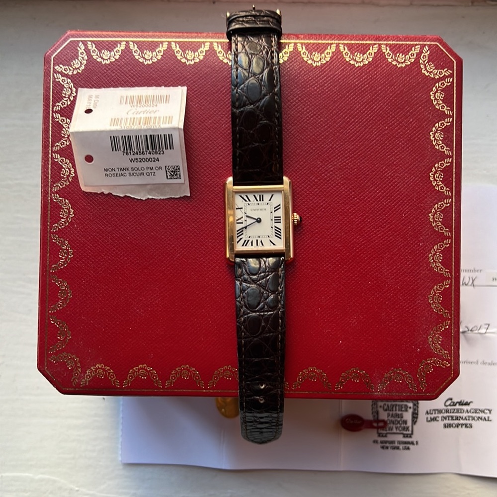 Cartier Tank Solo Small Steel Rose Gold
